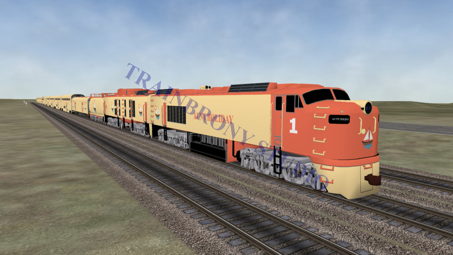 Aunt Holiday Big Blow (Digital Image) Digital Image