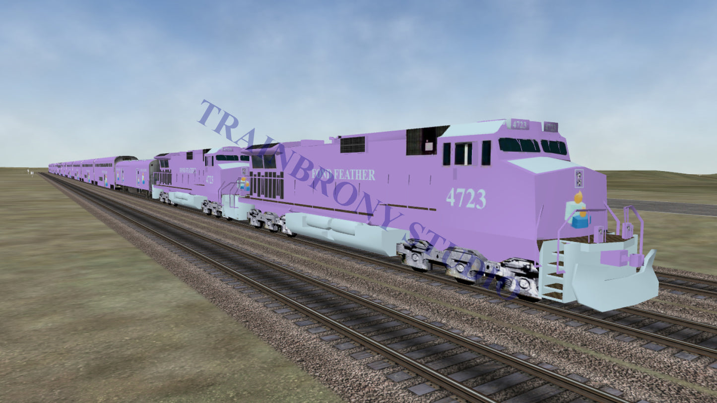 Fond Feather Dash 9 (Digital Image) Digital Image