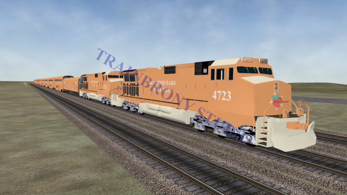 Pippsqueaks (Peach Fizz) Dash 9 (Digital Image) Digital Image