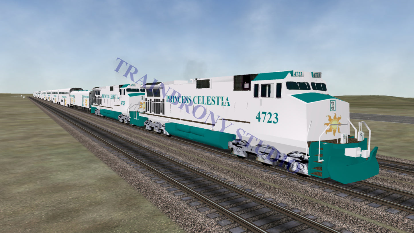 Princess Celestia Dash 9 (Digital Image) Digital Image