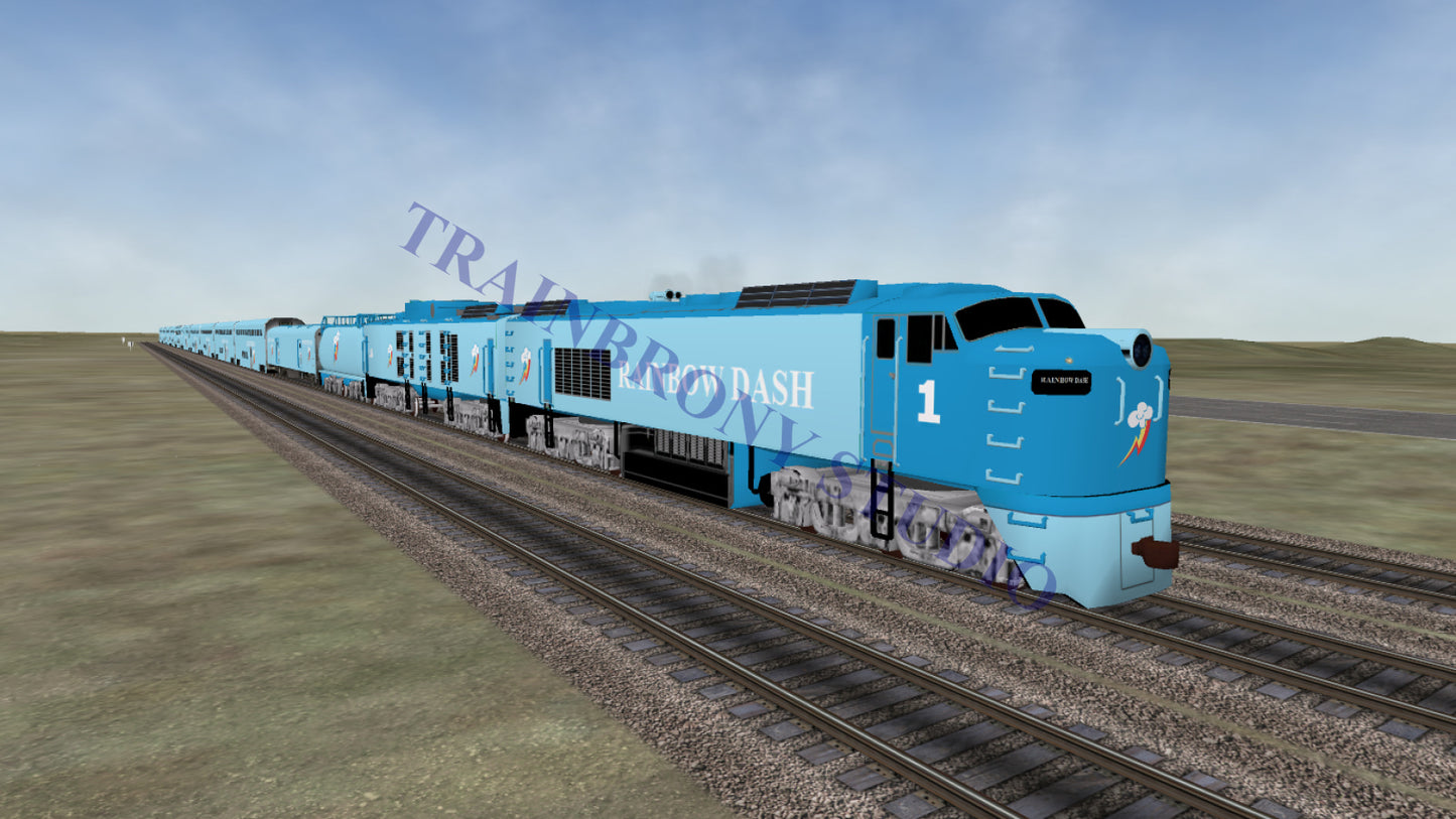 Rainbow Dash Big Blow (Digital Image) Digital Image