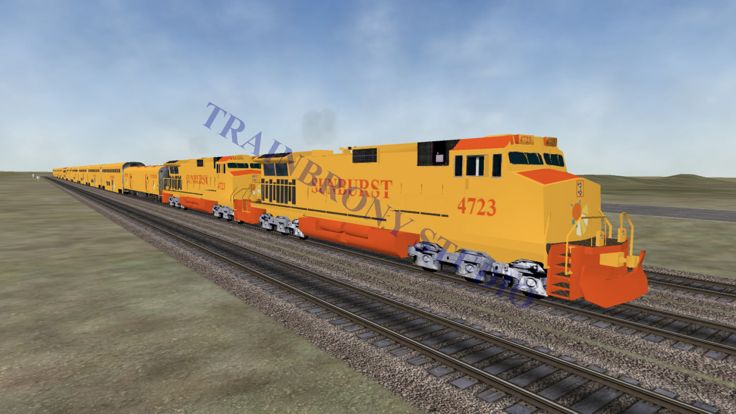 Sunburst Dash 9 (Digital Image) Digital Image