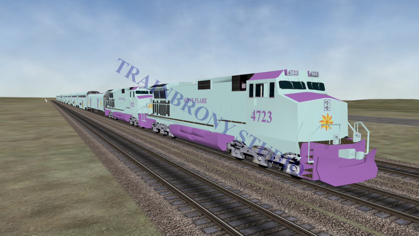 Sunny Flare Dash 9 (Digital Image) Digital Image