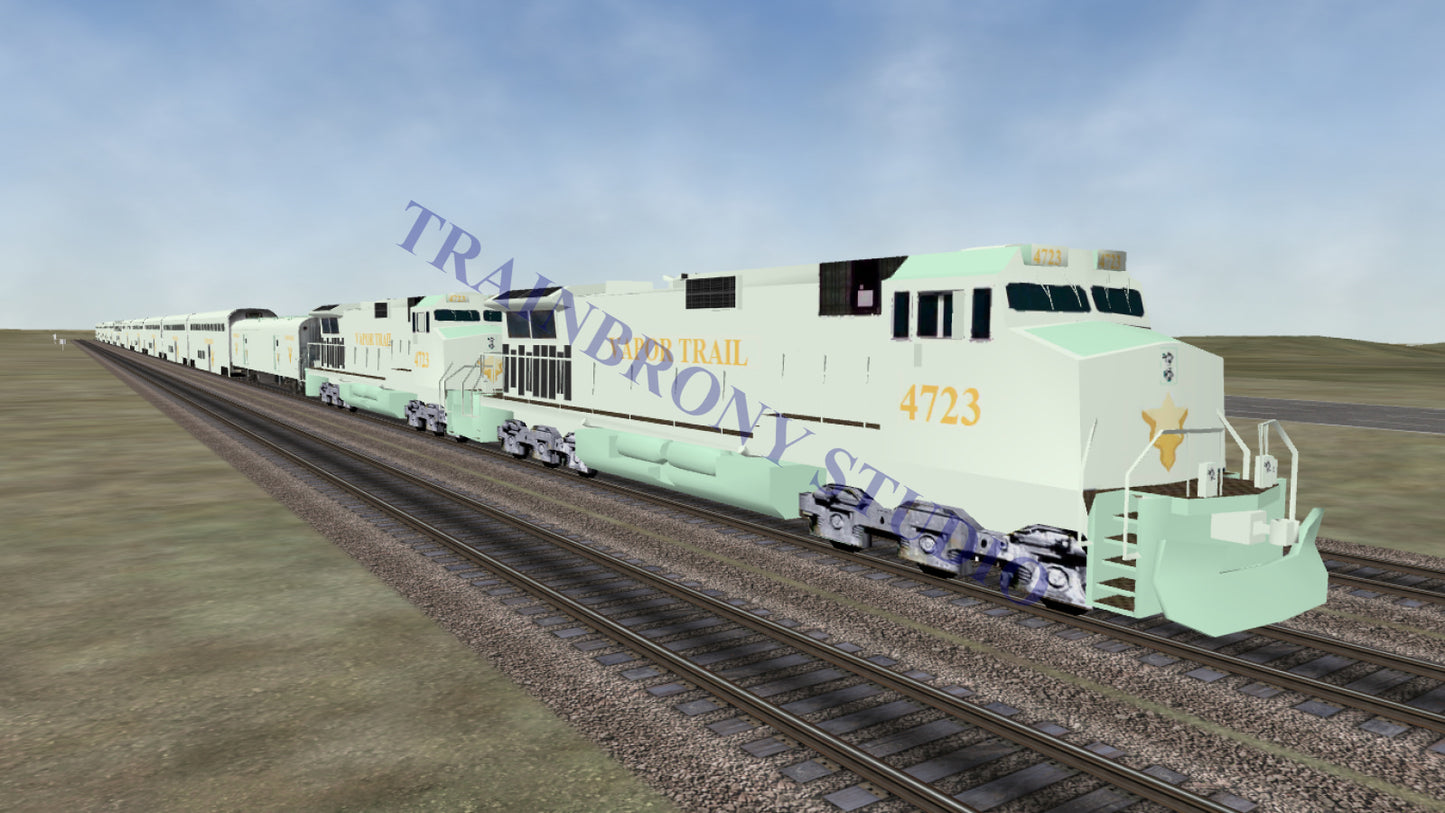 Vapor Trail Dash 9 (Digital Image) Digital Image